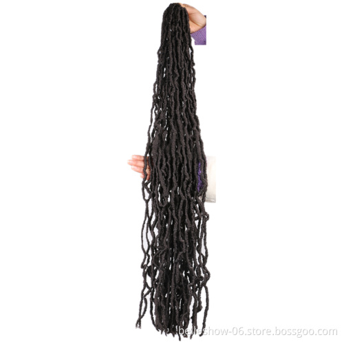Hot sell  14' 18' 24' 36'' goddess locs crochet braid hair exntension